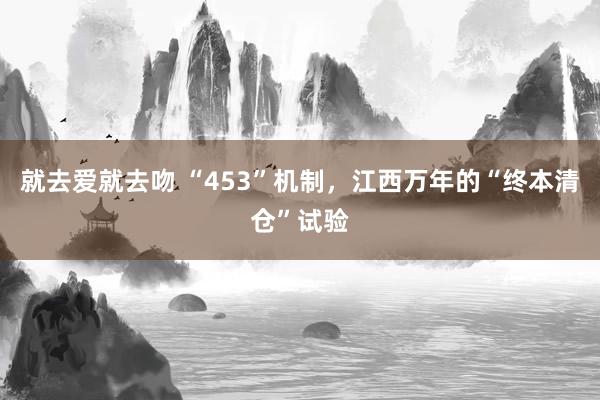 就去爱就去吻 “453”机制，江西万年的“终本清仓”试验