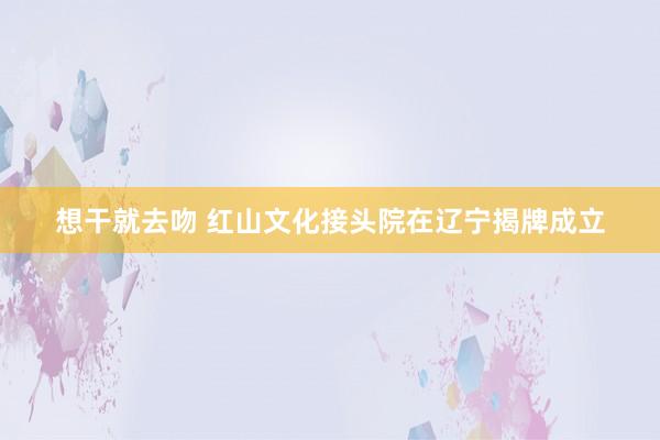 想干就去吻 红山文化接头院在辽宁揭牌成立