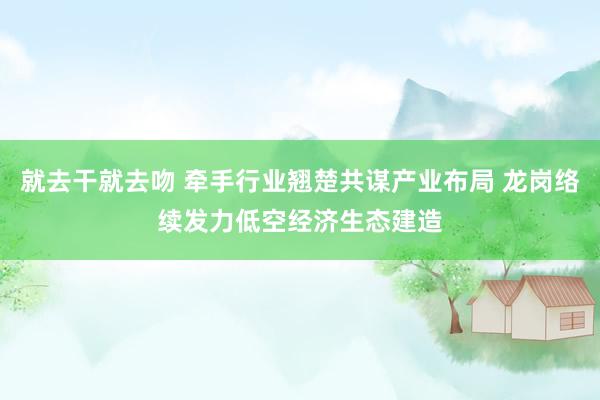 就去干就去吻 牵手行业翘楚共谋产业布局 龙岗络续发力低空经济生态建造