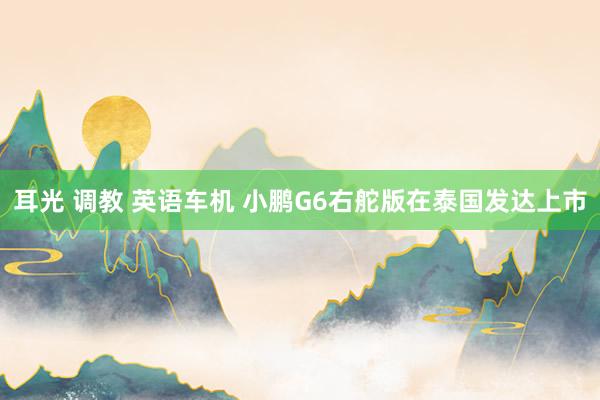 耳光 调教 英语车机 小鹏G6右舵版在泰国发达上市